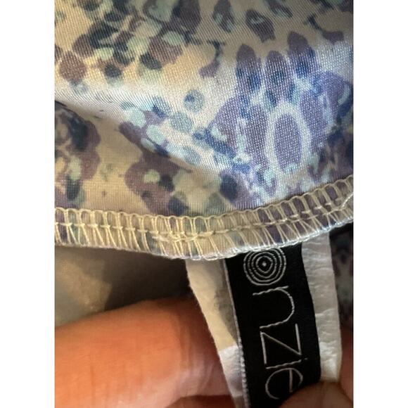 Onzie Pastel Print Cropped Crop Activewear Gym Leggings Size S/M Multi Color - Picture 6 of 7